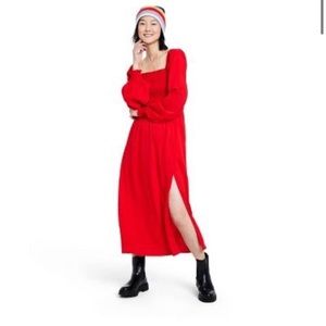 NWT La Ligne for Target Red Midi Dress